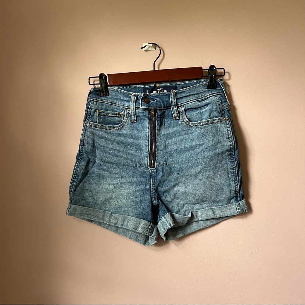 Hollister Medium Wash Denim Shorts